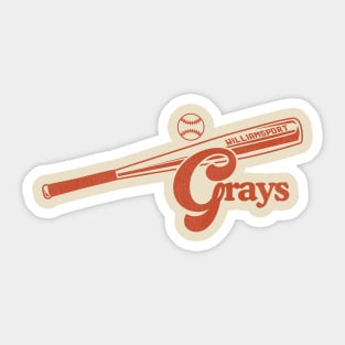 Defunct Williamsport Grays Baseball Team Sticker